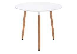 Стол деревянный Lorini 90х73 white / wood (90x73)